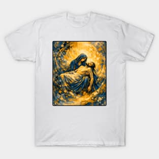 Pietà | Christian Abstract Art T-Shirt
